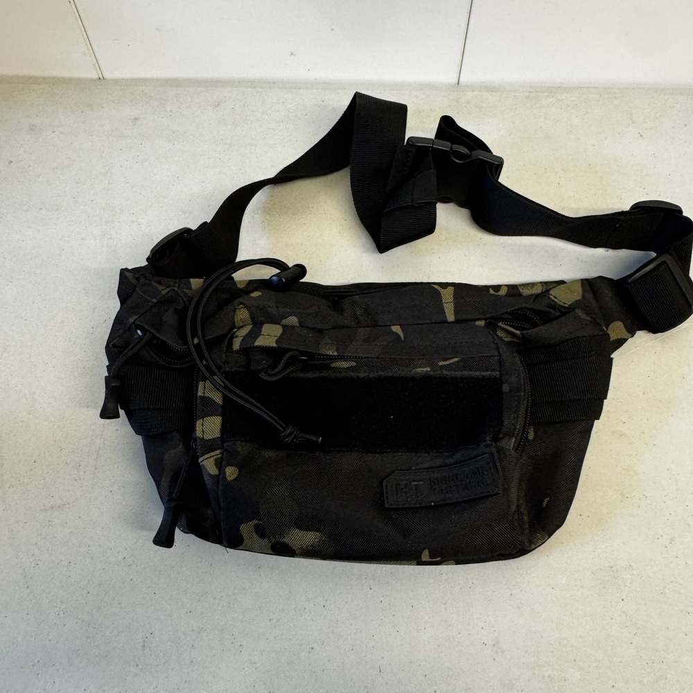 Highland Tactical Waist Pack Dark Multicam Camo MOLLE Belt Bag HL-BP-64-DMC